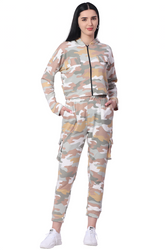 Knit Army Jogger Pant and Crop Jacket Co-ord